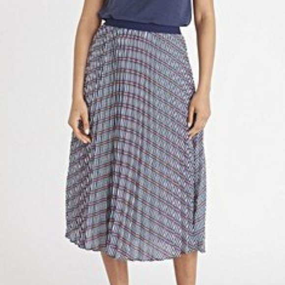 Oliver Bonas Explore Abstract Print Midi Skirt - Picture 4 of 14